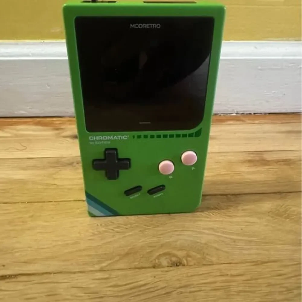 ModRetro Chromatic 1st Edition Leaf Green Sapphire Screen + Tetris Boxed